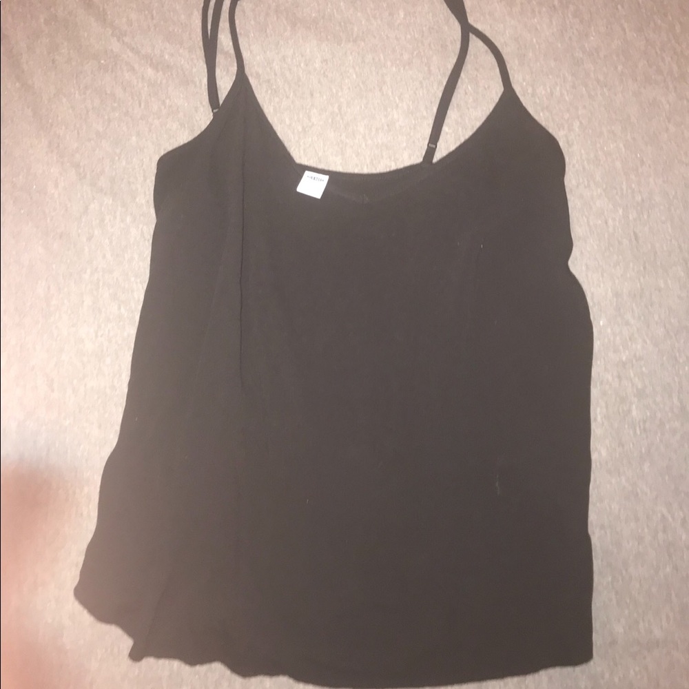 black flowy tank